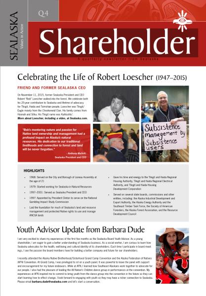 2015 Q4 Shareholder Newsletter